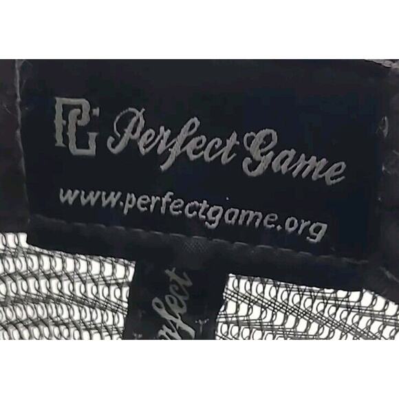 Perfect Game PG Black Trucker SnapBack Mesh Hat Cap Baseball Cap - Picture 10 of 11